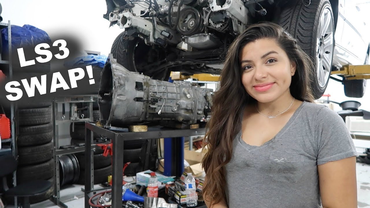 BMW LS3 SWAP Transmission + Header Installation