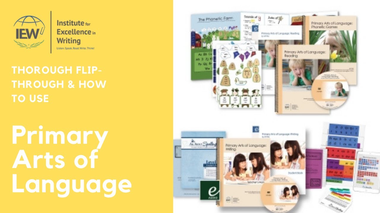 IEW Primary Arts of Language (PAL) Premiere Package K-2 Language Arts Homeschool Curriculum