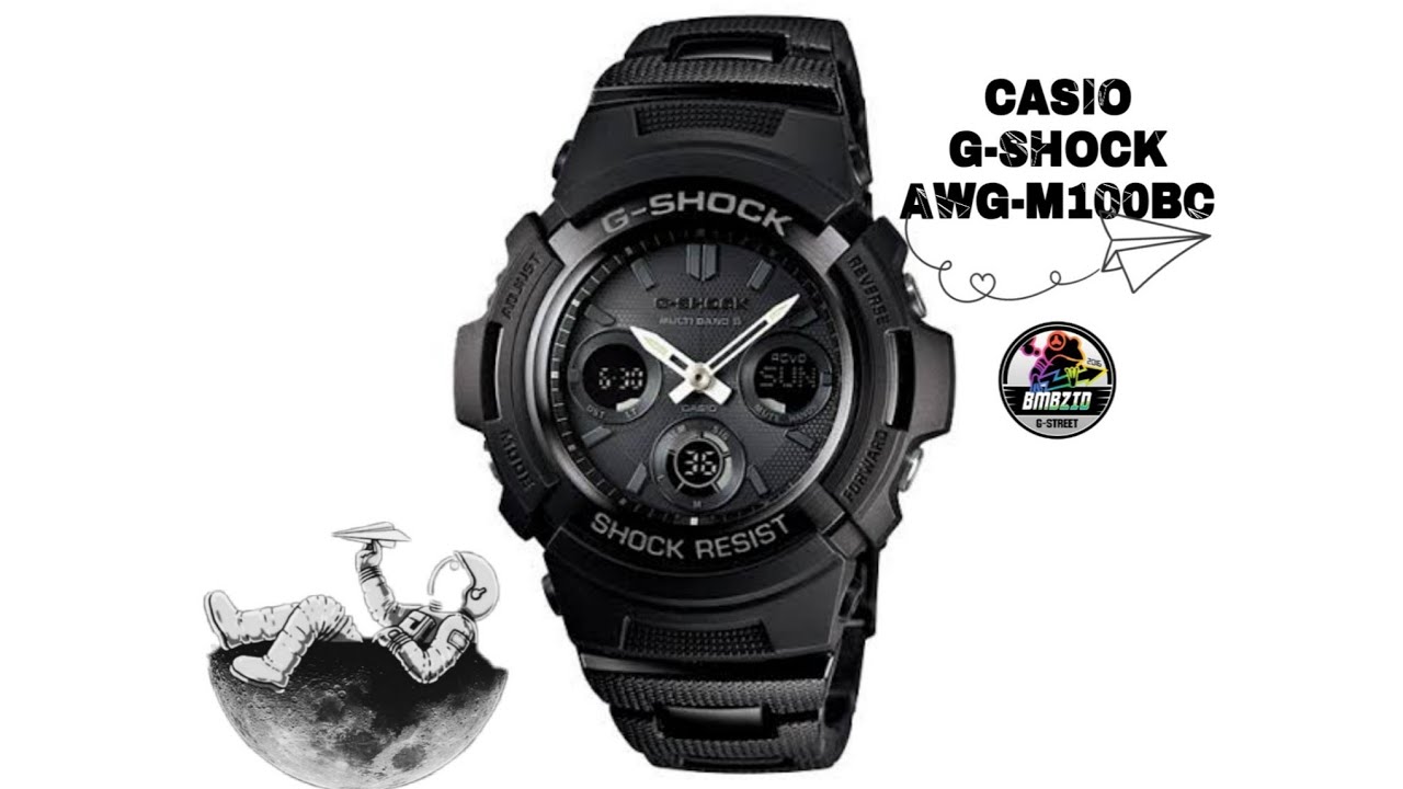 Casio G-Shock AWG-M100BC Tough Solar Multiband 6 Man In Black ( @bmbzidofficial )