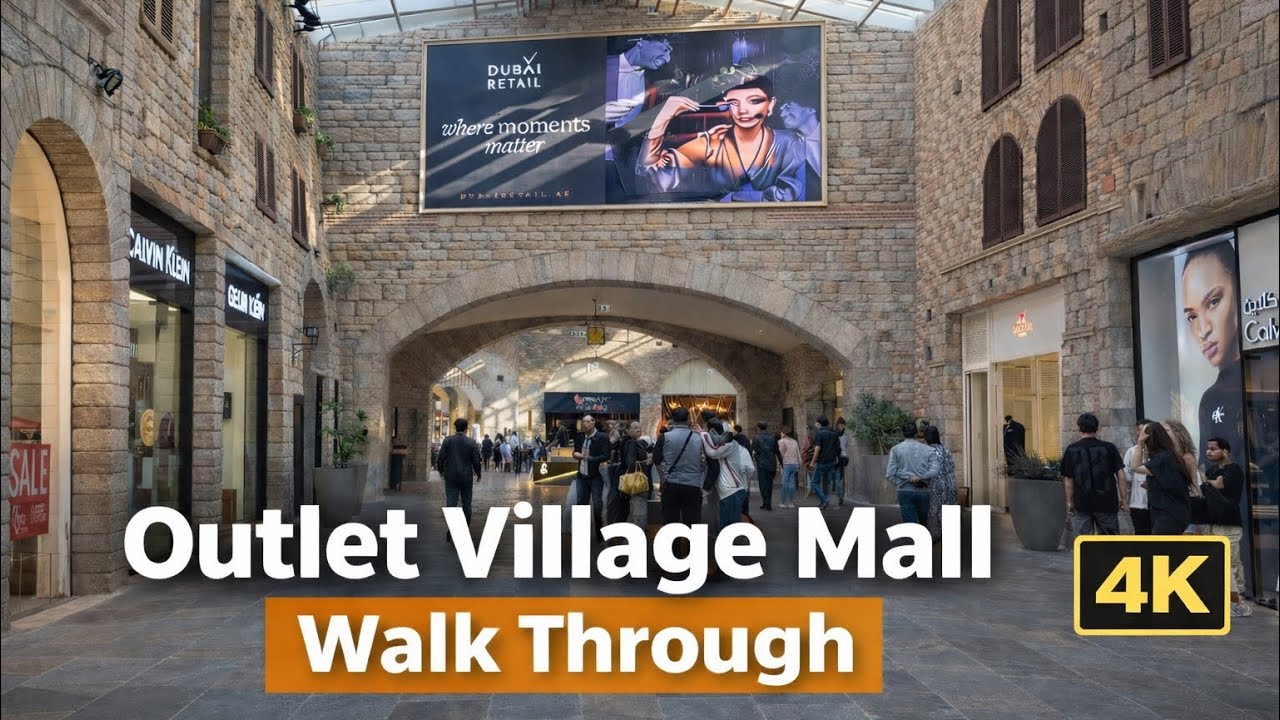 Dubai Outlet Village Mall Tour 4K | Feels Like Europe in UAE
