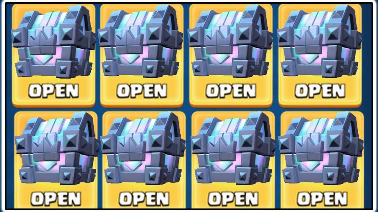 8 LEGENDARY KINGS CHEST OPENING | CLASH ROYALE | 8 LEGENDARY CARDS!