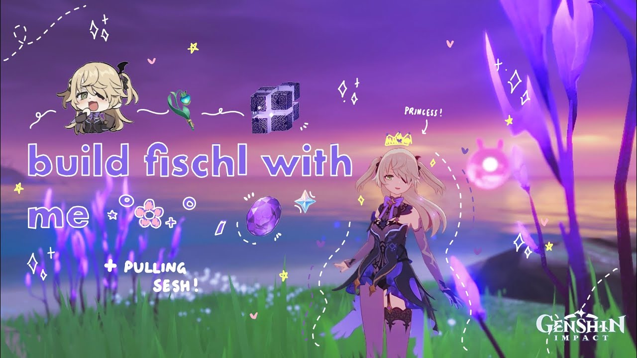 build fischl with me! ✿༉‧₊˚ | cozy genshin impact gameplay