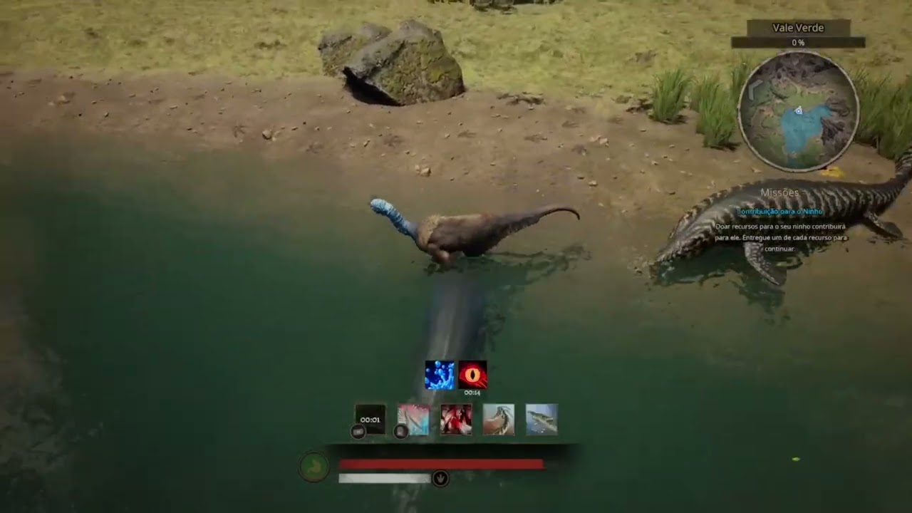 Path of Titans - Gameplay de Mosassauro no servidor da 