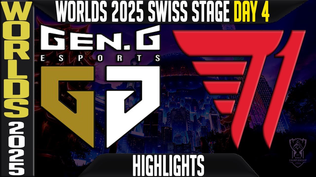 GEN vs T1 Highlights | Worlds 2025 Day 4 Swiss Stage | GenG vs T1
