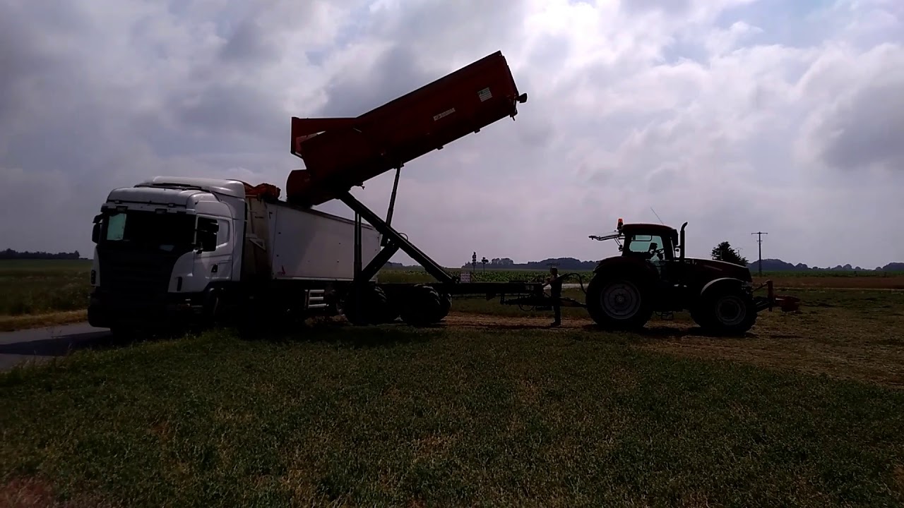 Récolte de pois 2018 en Normandie
