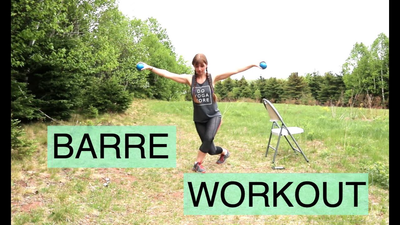 35-Minute Barre Workout with weights