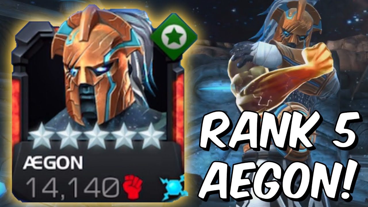5 Star Aegon Rank 5 Rank Up & Gameplay! - Beyond God Tier Combo King - Marvel Contest of Champions