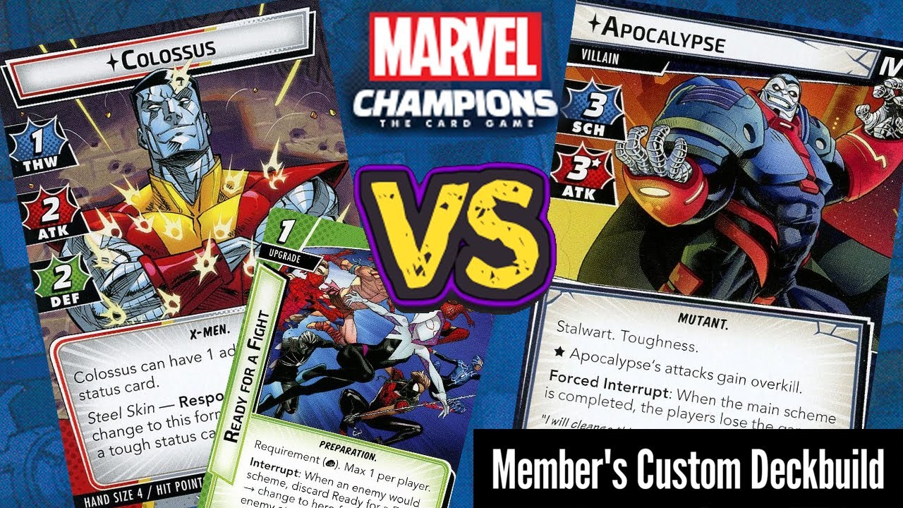 COLOSSUS vs APOCALYPSE (Expert) Marvel Champions Playthrough | Perfect Defense Protection