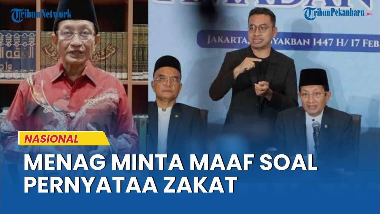 Pernyataan Tinggalkan Zakat Berujung Permintaan Maaf Menteri Agama, Nasaruddin Umar