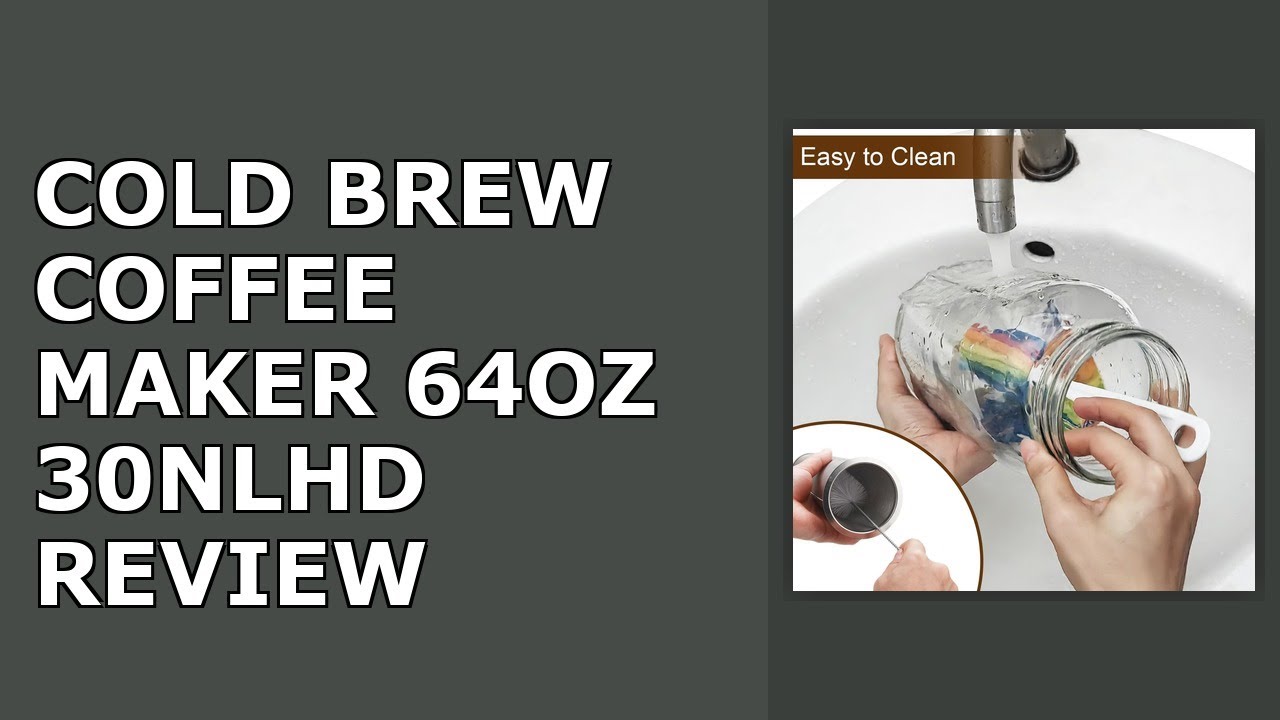 Cold Brew Coffee Maker, 64oz Cold Brew Pitcher with Stainless Steel Filter & Coffee Mat, Review