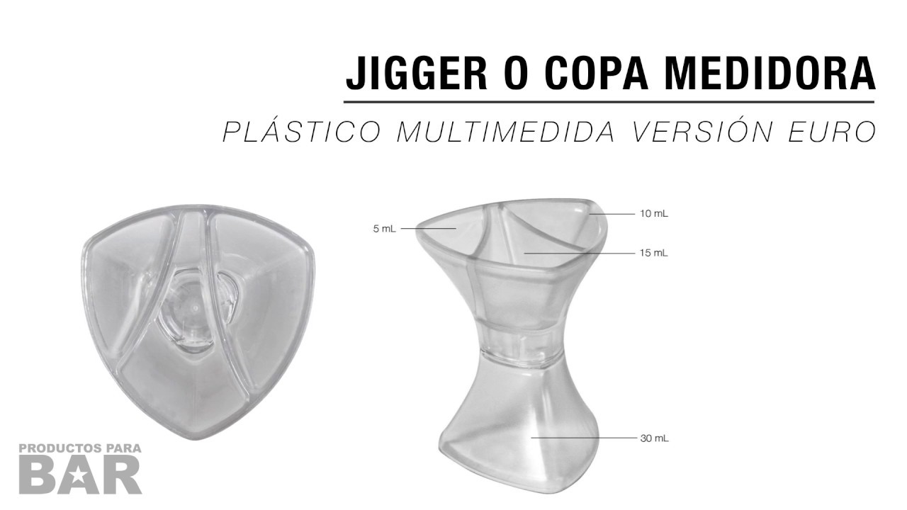 Copa Medidora Varias Medidas Tipo Europeo Plástico