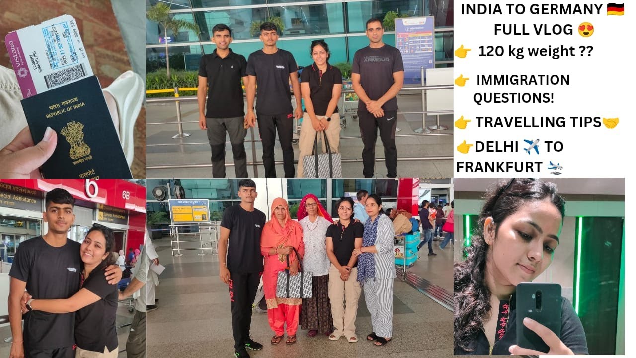India 🇮🇳 To  Germany  🇩🇪 I My 1st International Flight✈️ I Informative Vlog