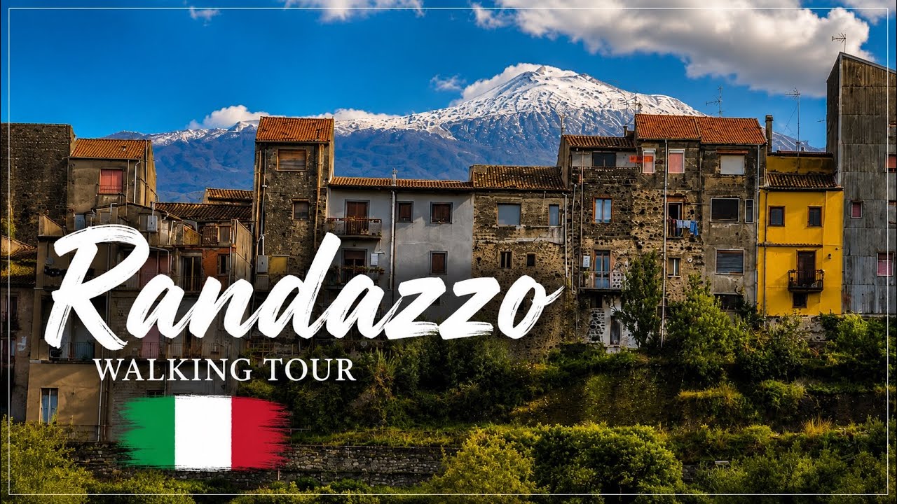 Randazzo - Sycylia - Włochy [walking tour] Italy   NO TALK