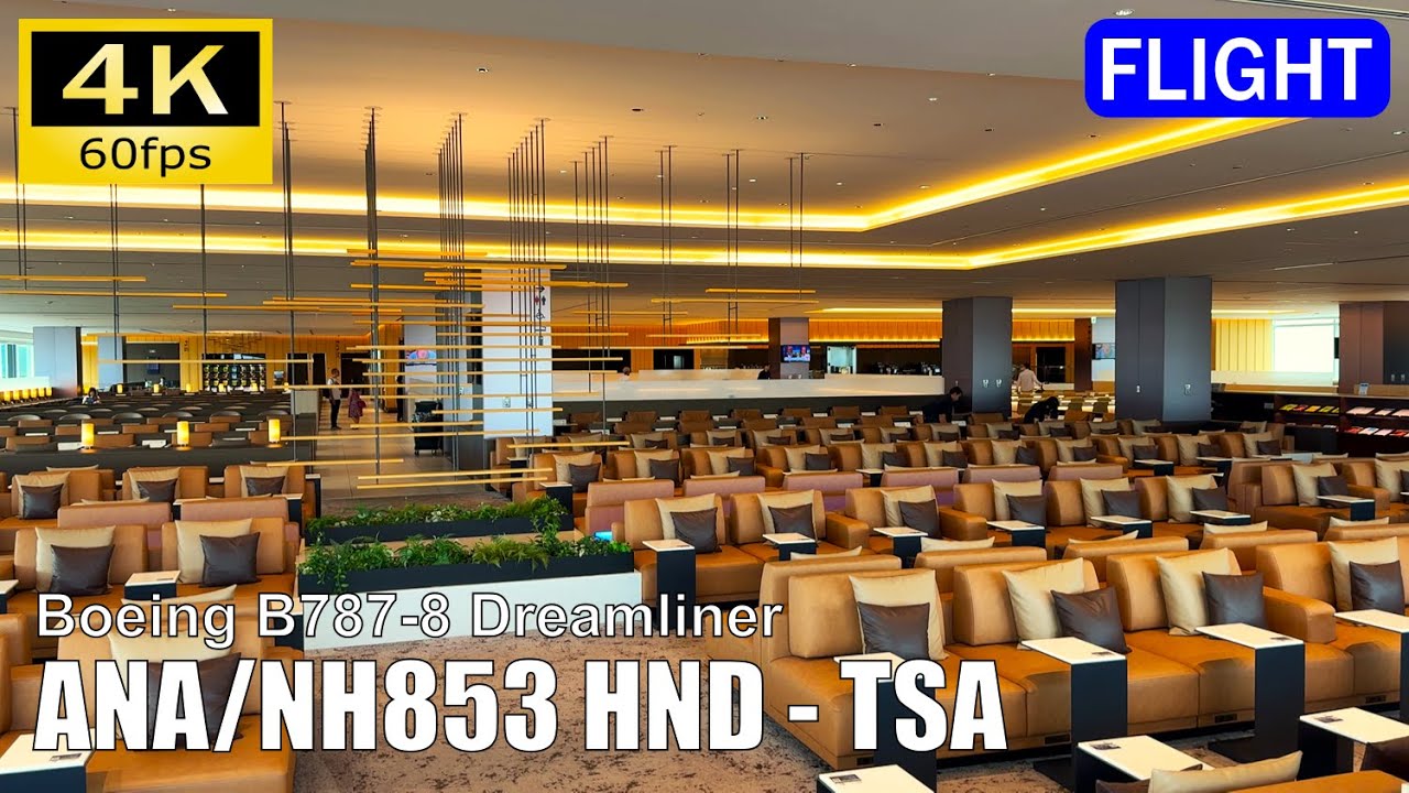 【Flight Report】All Nippon Airways, B787-8 Economy Class: Tokyo NRT - Taipei TSA [4K]