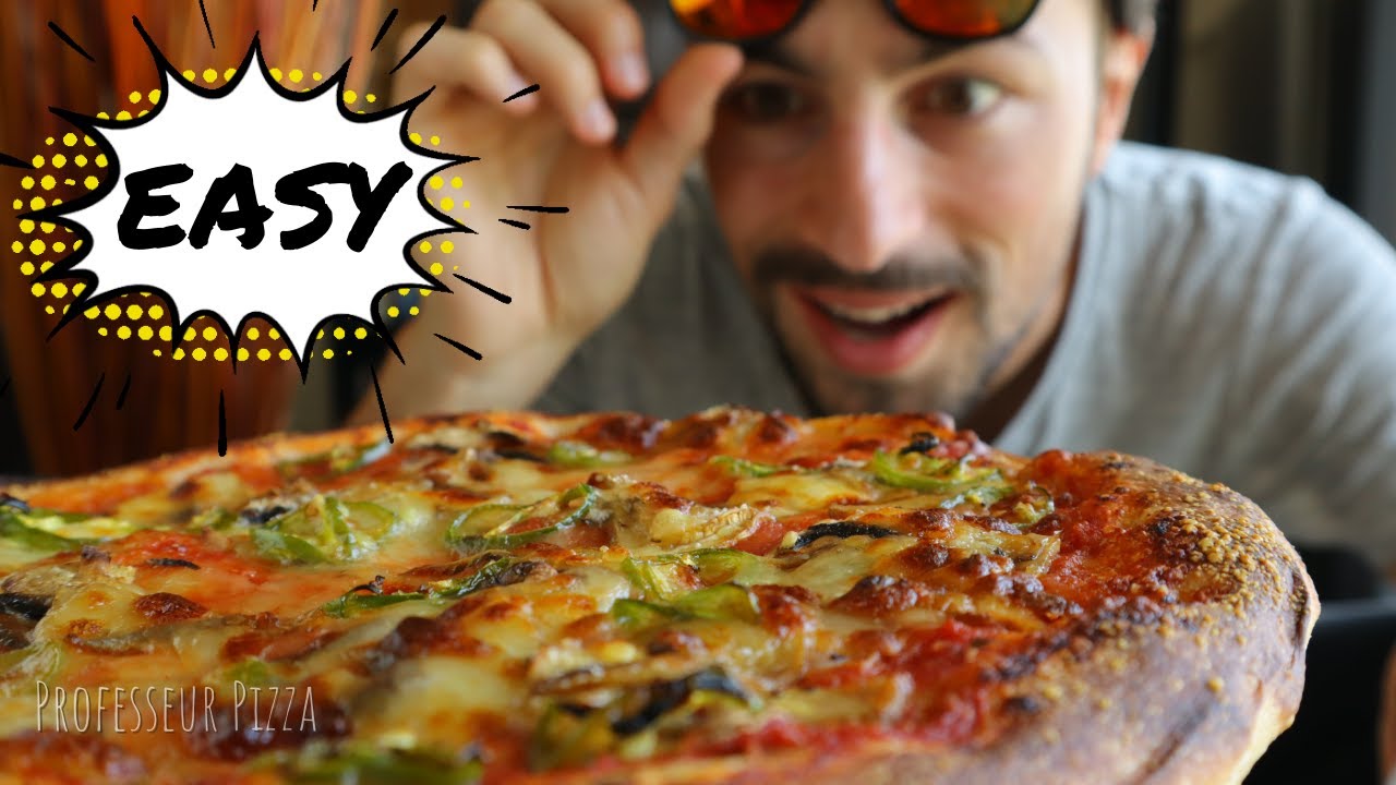 PIZZA LA PLUS FACILE DU MONDE 😲 Pizza Maison Moelleuse | Professeur Pizza