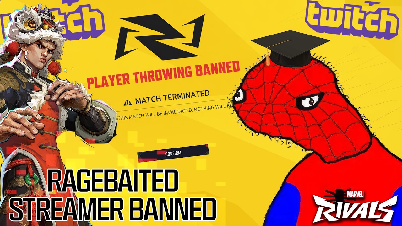 Ragebait Spider-Man Gets Twitch Streamer BANNED MID GAME FOR THROWING.. (INSANE)
