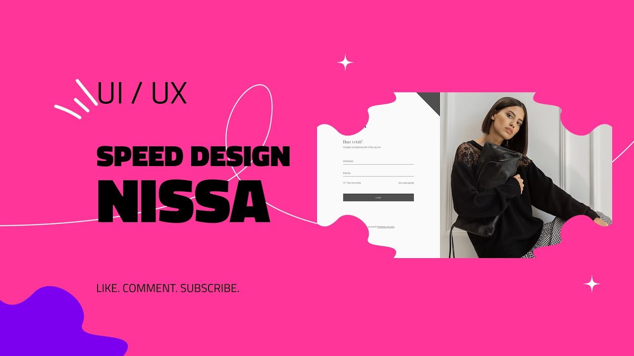 Redesign in Figma a paginii de login NISSA (Speed Design)