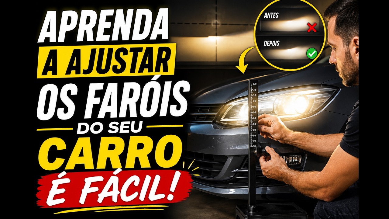 COMO REGULAR OS FARÓIS DO VECTRA E TODOS OS OUTROS CARROS, FAÇA EM CASA, RÁPIDO É FÁCIL
