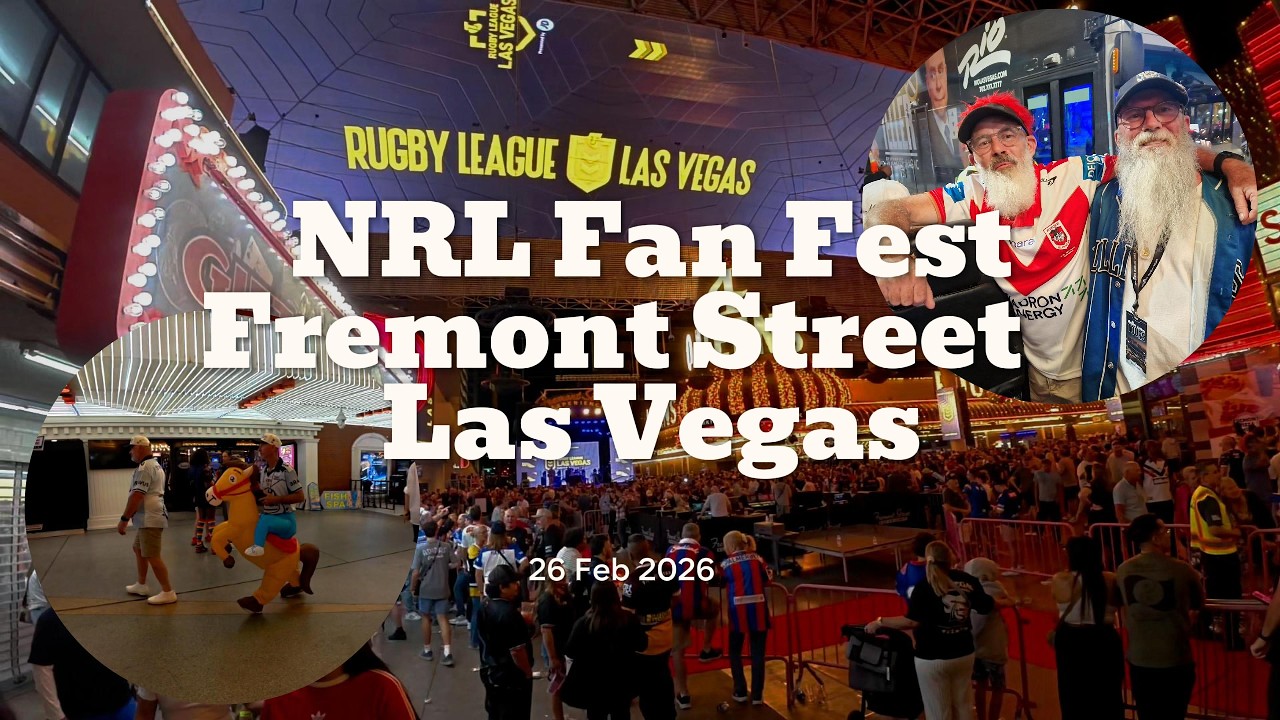NRL Fan Fest Fremont Street Las Vegas 26 Feb 2026