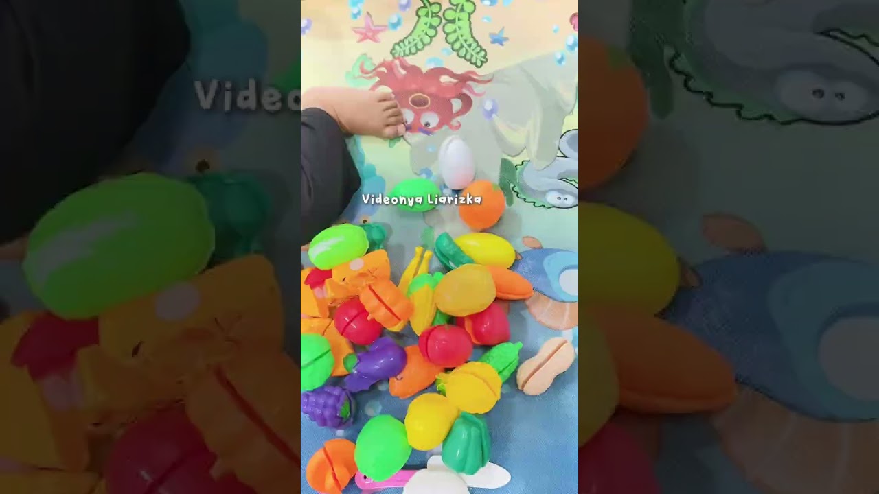 Mainan buah dan sayur potong #viralvideo #maianananak