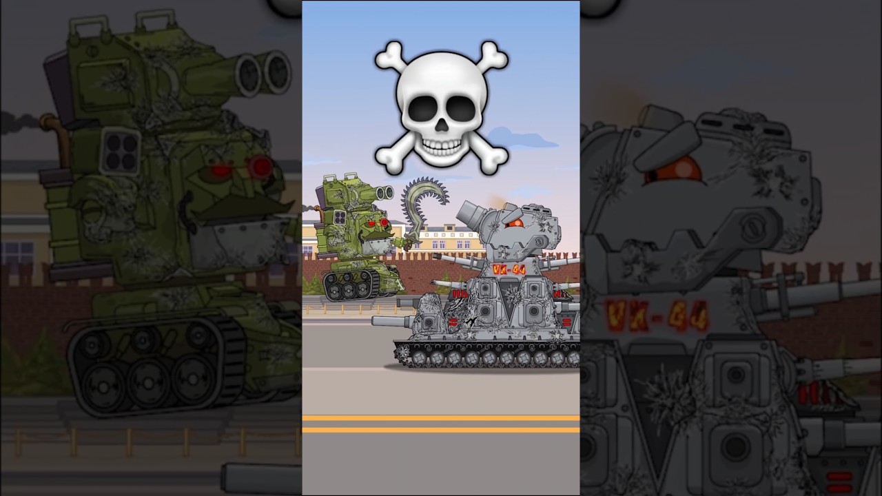 Tanks Engage In An EPIC Head To Head Battle #shorts #homeanimations #cartoon #animation #tank