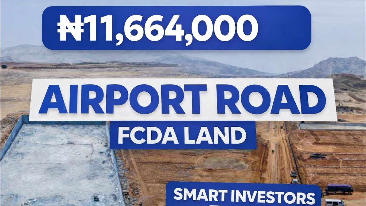 👉₦11,664,000 FCDA land for sale along Airport road Abuja|3 Bedroom Terrace Duplex Plot | Golf Resort