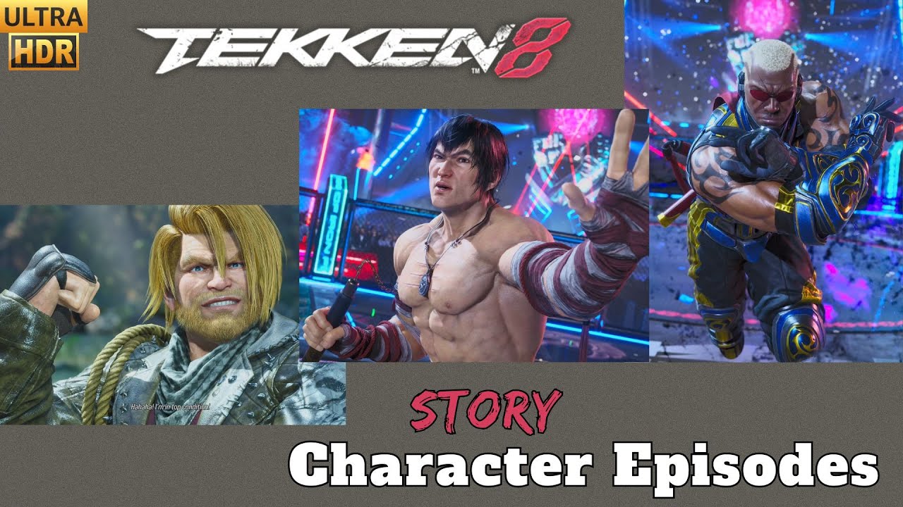 TEKKEN 8 Character Episodes - PAUL, LAW and RAVEN - HARD MODE Gameplay Walkthrough ULTRA HDR