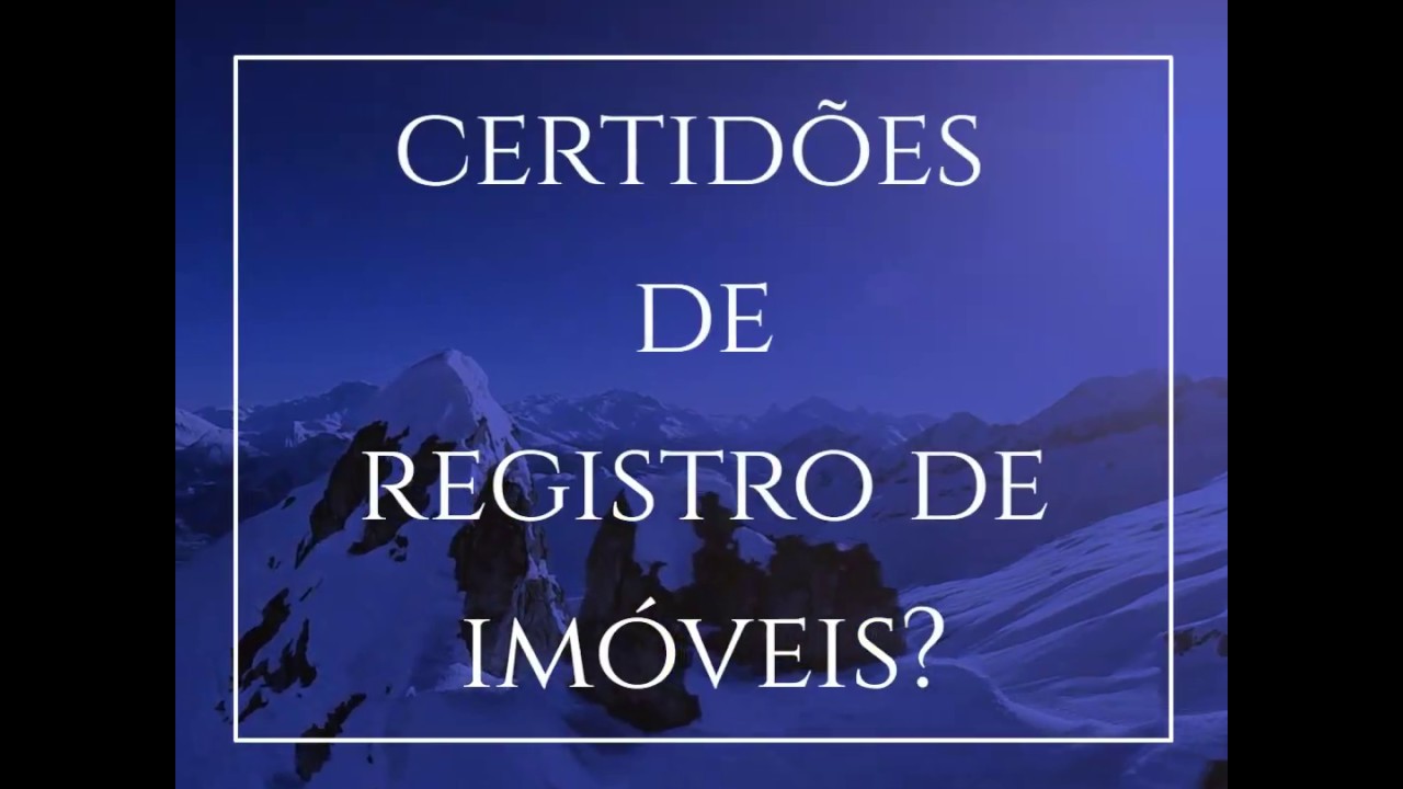 Cartorio Registro Imoveis - Qualquer Doc
