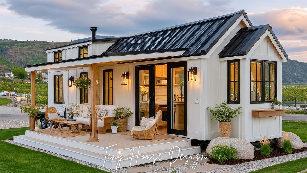 Eco Friendly Luxury Tiny House | Minimalist Architecture Meets Green Living