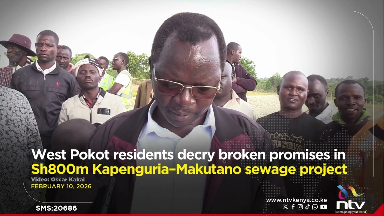 West Pokot residents decry broken promises in Sh800m Kapenguria–Makutano sewage project