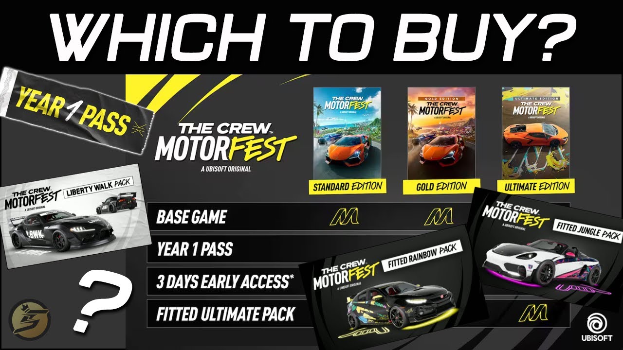 BEFORE YOU BUY The Crew Motorfest ULTIMATE-GOLD-STANDARD Editions Comparison Crew Motorfest Year 1