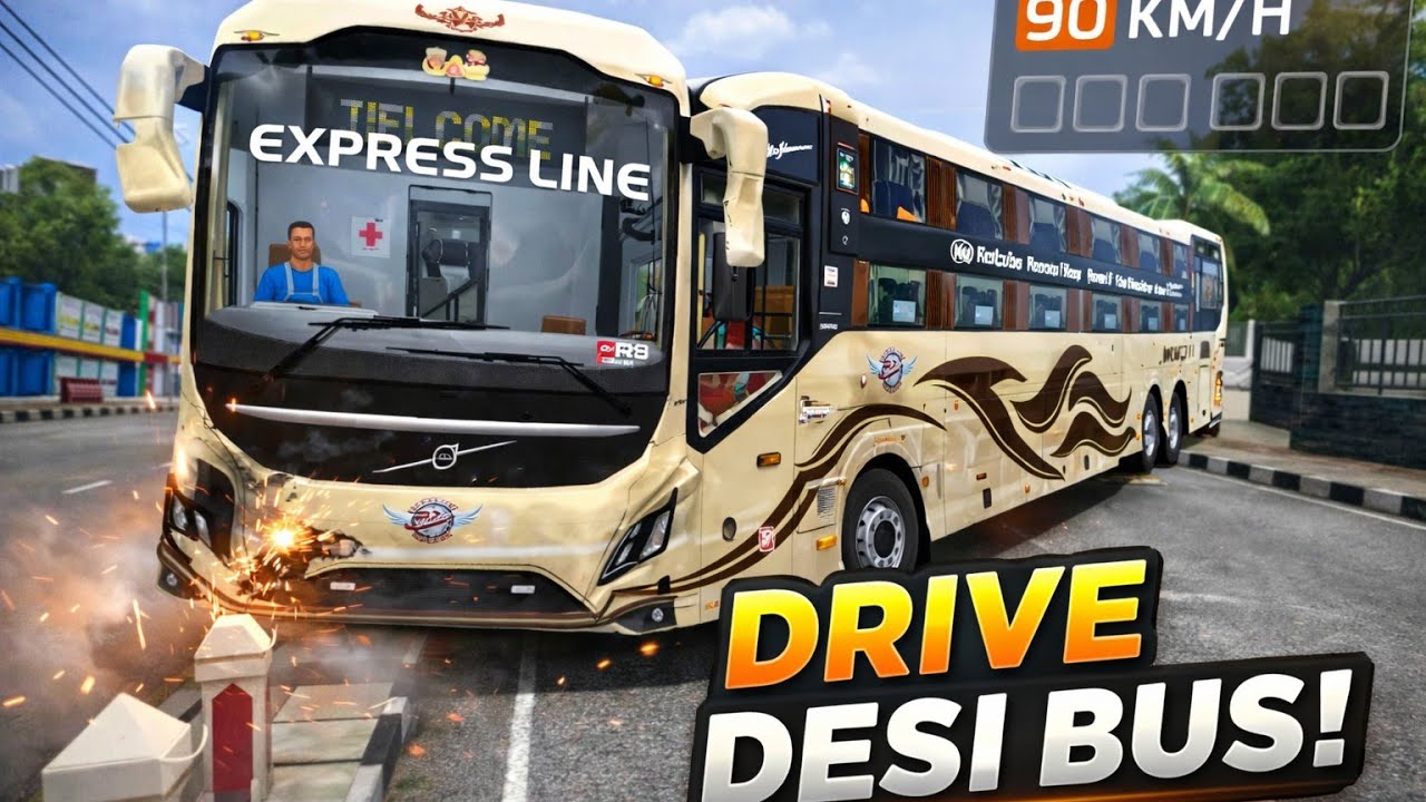 🔥 Hyper Driving of Volvo Multi Axel 😱 | Fully Rush Driving 🔥 | Accident at High Speed 😱 | Gamming 