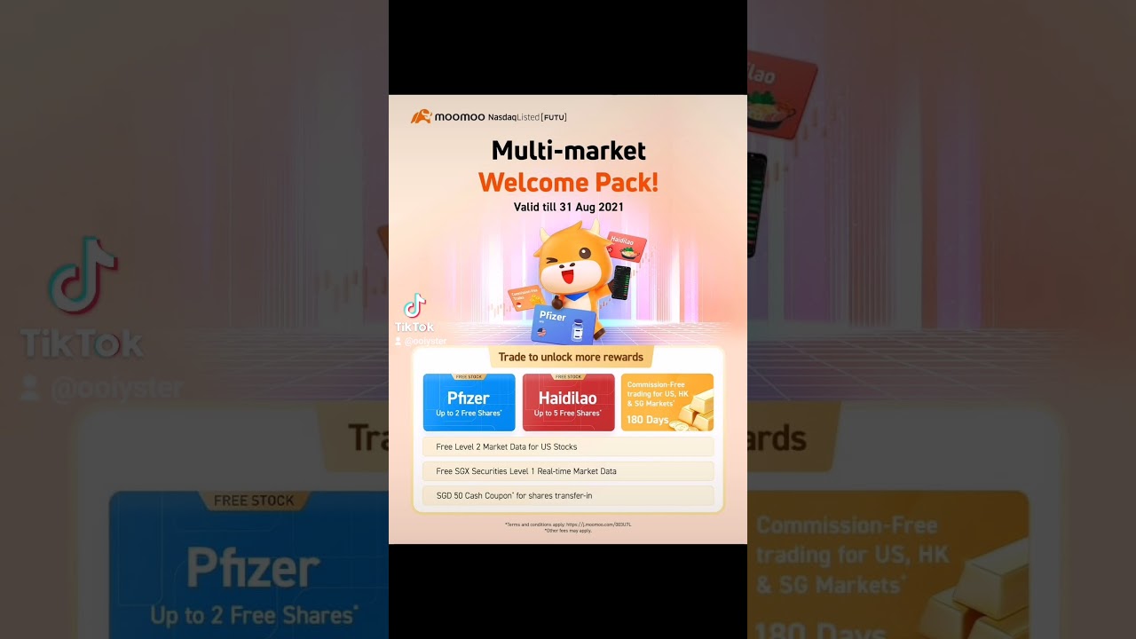 Sign up for Moomoo account, get free shares worth up to $168. Its that simple!