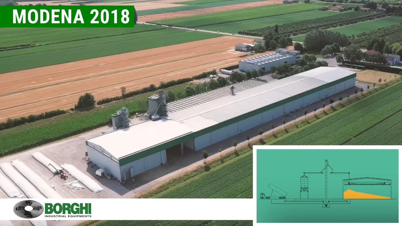 Grain Horizontal Storage Plant (150 t/h).  Modena, Italy
