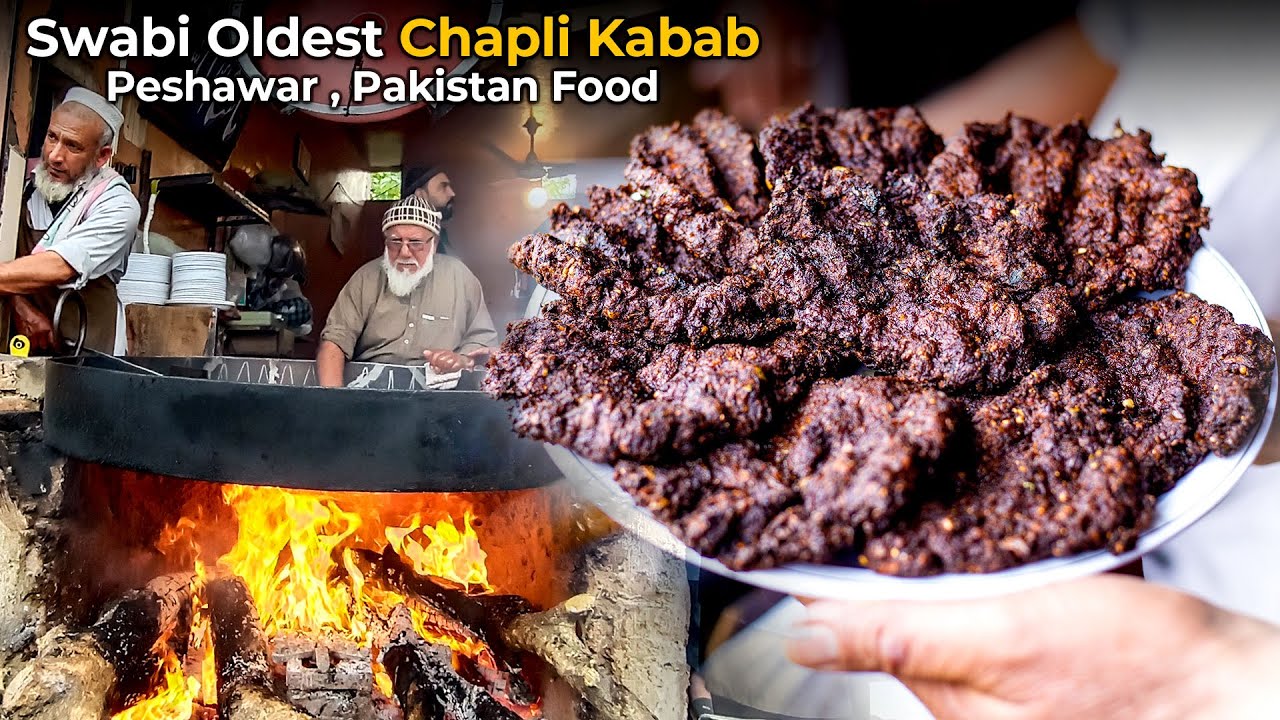 Tata Chapli Kabab - Swabi Oldest Chapli Kabab | Swabi Street Food | Peshawar , Pakistan Street Food