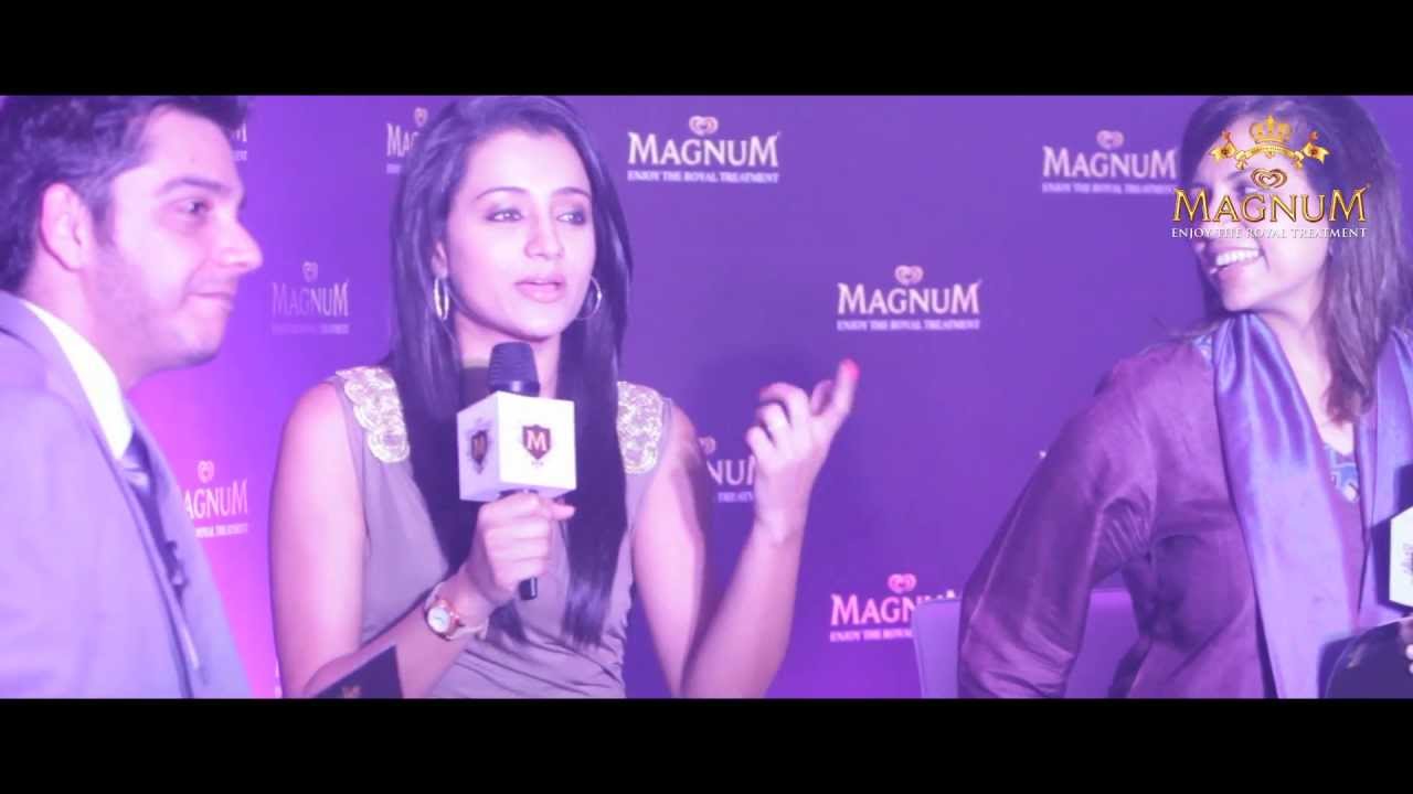 Magnum Ice Cream Launch with Trisha