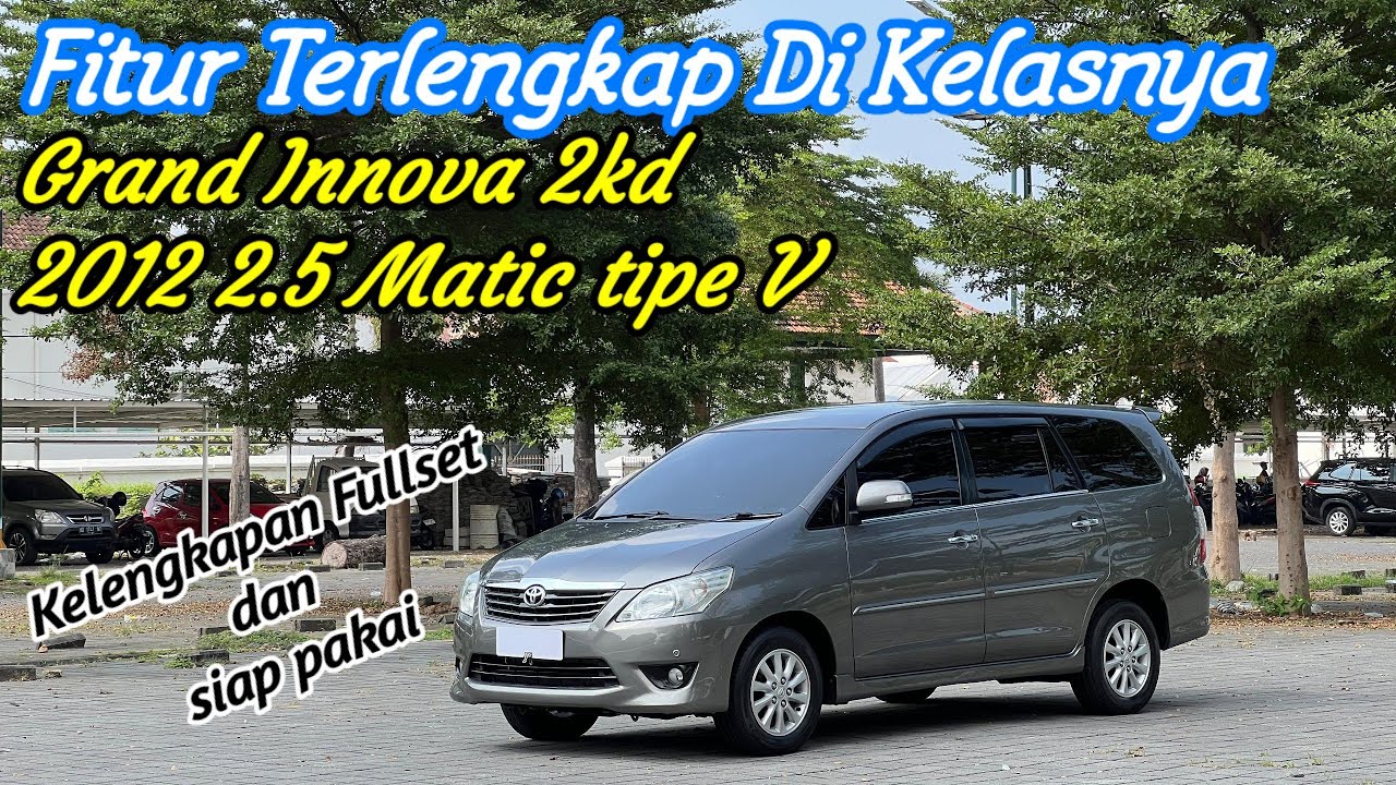 JUAL TOYOTA KIJANG INNOVA V 2012 DIESEL MATIC || BARCODE READY DAN KELENGKAPAN FULLSET