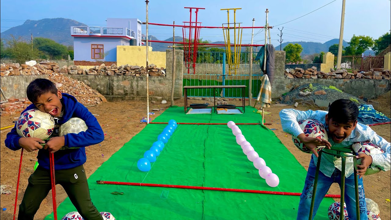 most intense 2 player contest you'll ever see!  one ball. crazy levels.surprising end !!