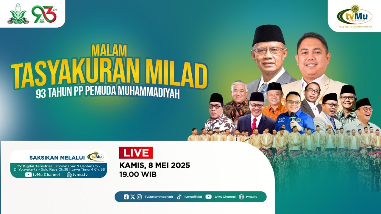 [LIVE] MALAM TASYAKURAN MILAD KE-93 TAHUN PP PEMUDA MUHAMMADIYAH