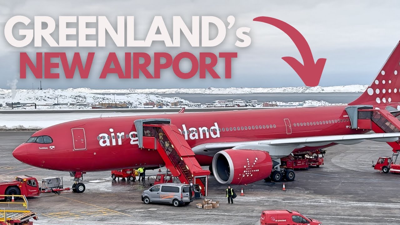 ИСТОРИЧЕСКИЙ Первый рейс Air Greenland в новый АЭРОПОРТ НУУКА!