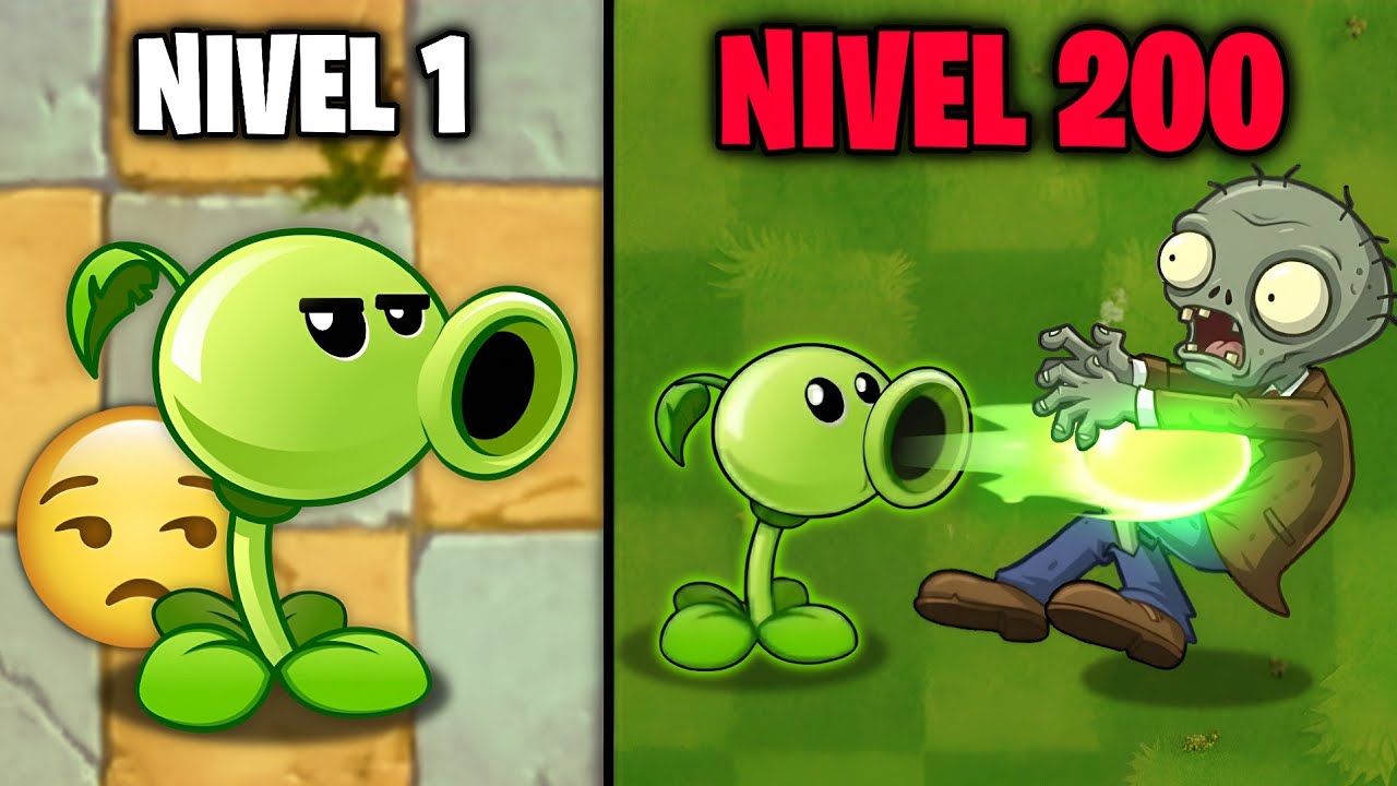 PVZ2 con PLANTAS NIVEL 200. Diferencias y poderes
