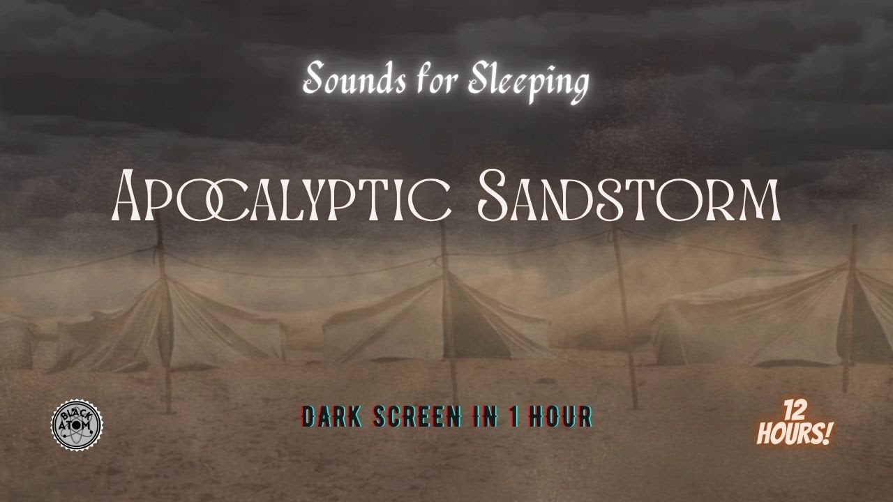Apocalyptical Desert Sandstorm Sleep Sounds ⨀ Strong Wind for Deep Sleep & Relaxation