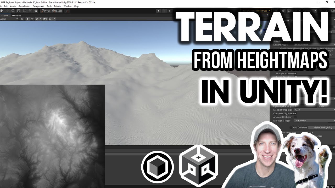Creating Real World Terrain FROM HEIGHTMAPS in Unity!