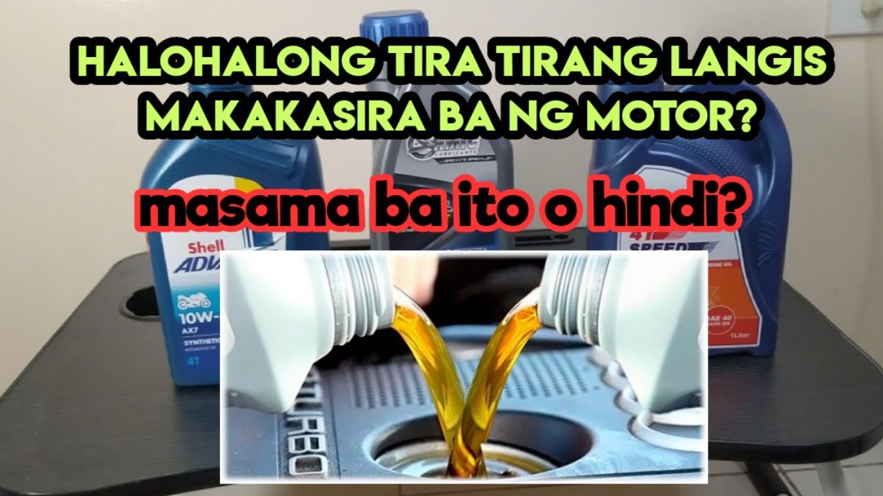 Puwedi ba natin gamitin ang pinag halohalong tiratirang langis sa atin motor?