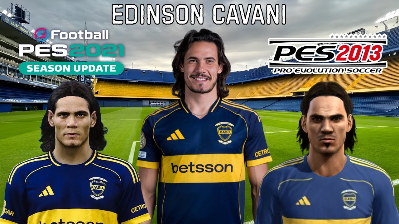 Crear a Edinson Cavani actualizado en Pes 2013 y Pes 2021