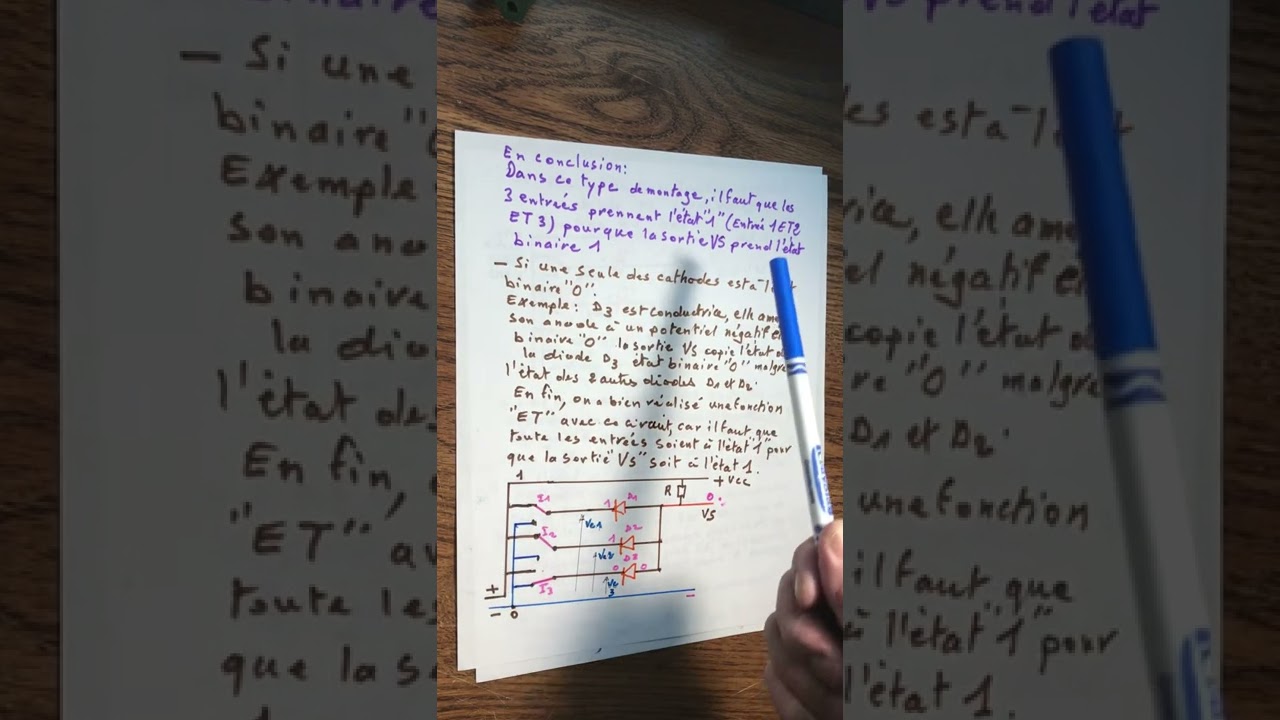 Fonction  « ET » Logique à diodes