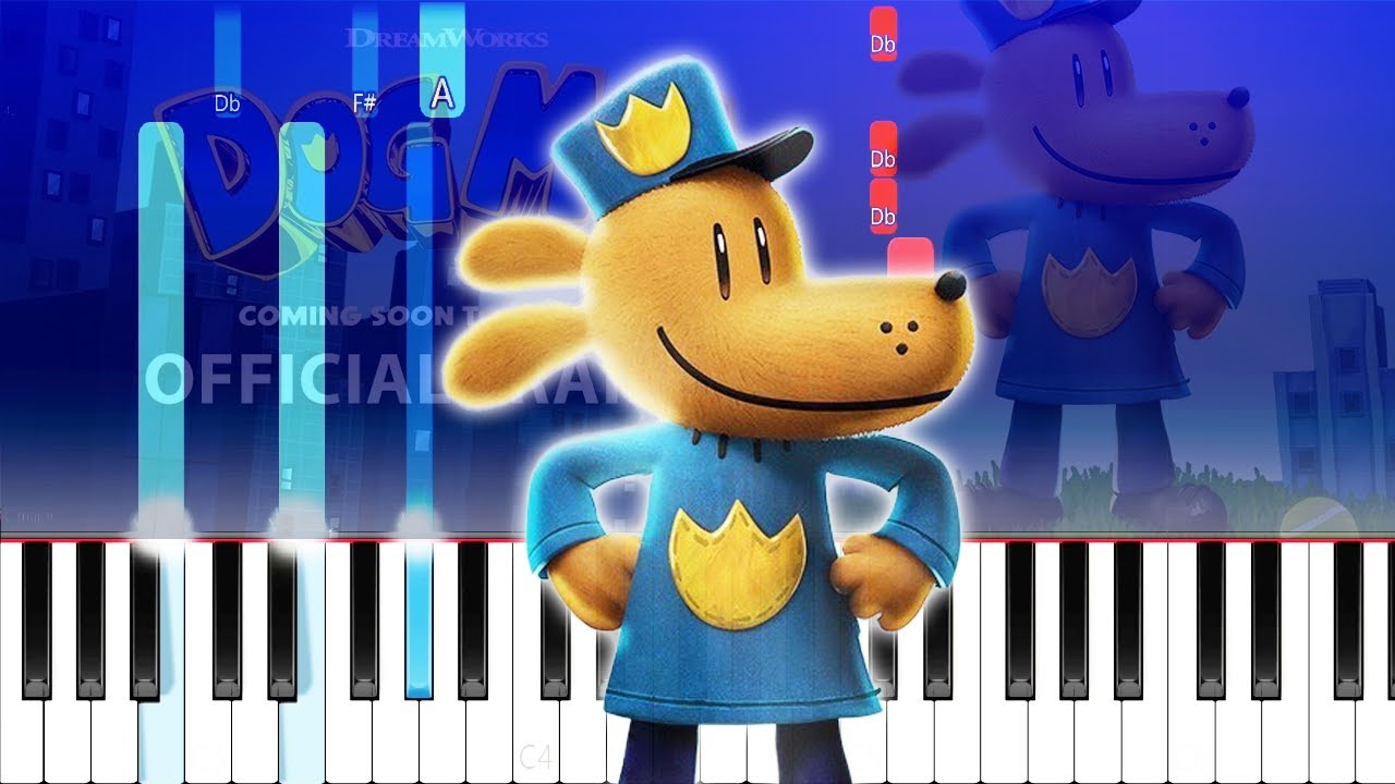 How To Play - DOG MAN - Official Trailer (EASY Piano Tutorial)