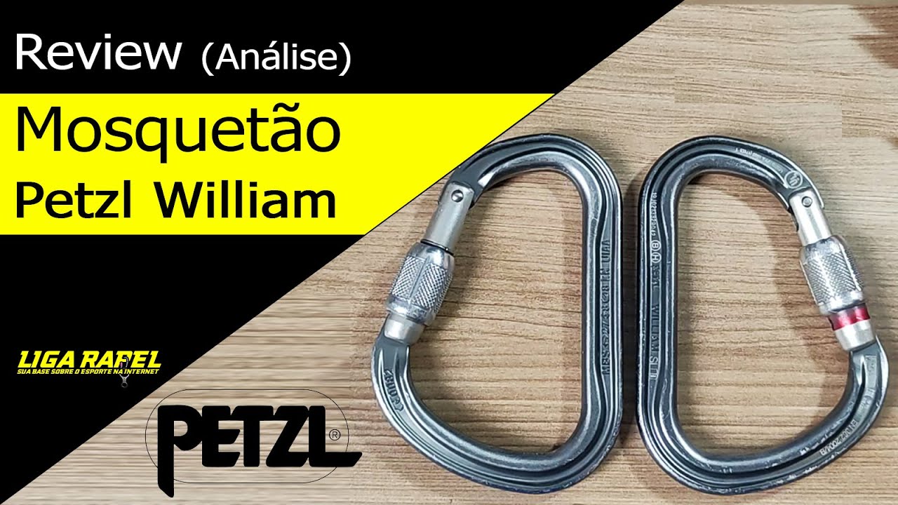 Análise Review mosquetão Petzl William para rapel e atividades verticais