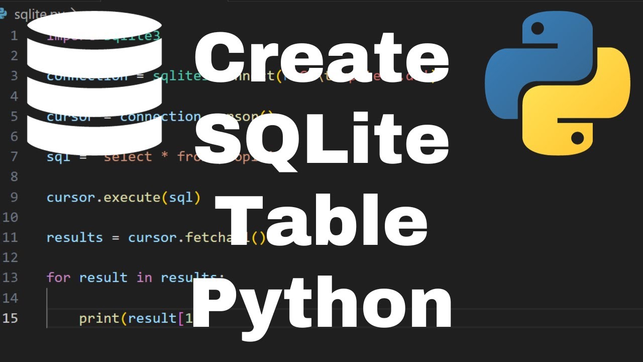 Как создать и удалить таблицу SQLite в Python — Учебное пособие по Python SQLite