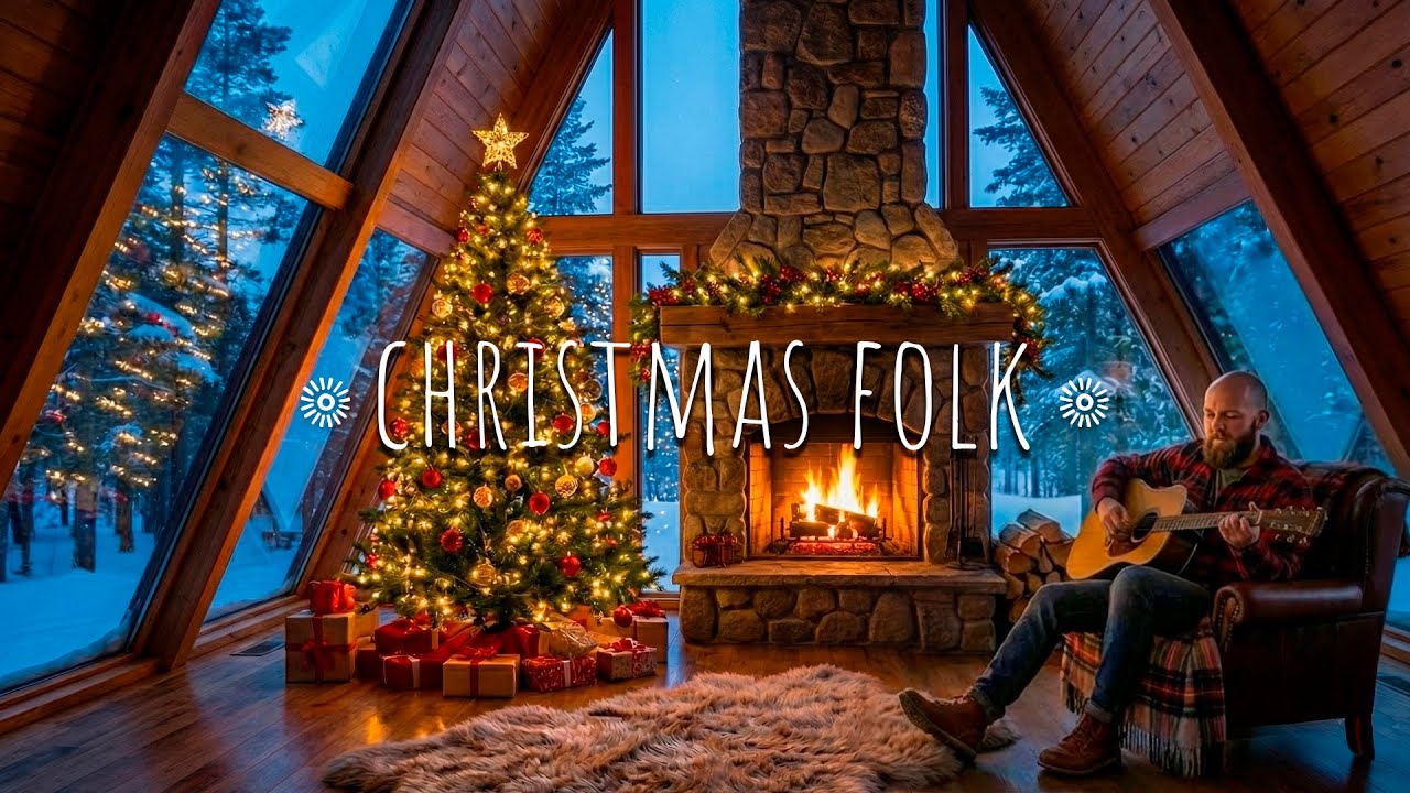 Folk Christmas Songs to Hear by the Fire 🎄 Gospel Indie/Folk Playlist